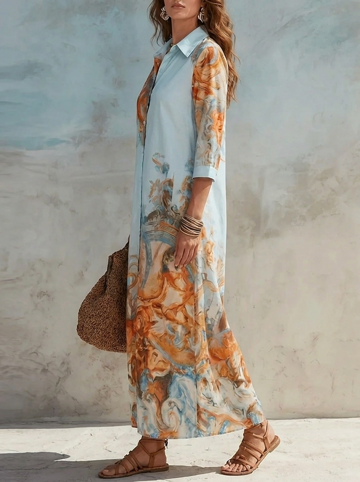 GLORIA | Maxivestido elegante de estilo paisley