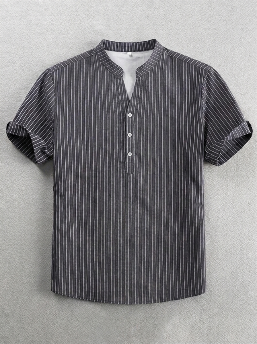 Michele | Camicia a maniche corte da uomo con abbottonatura