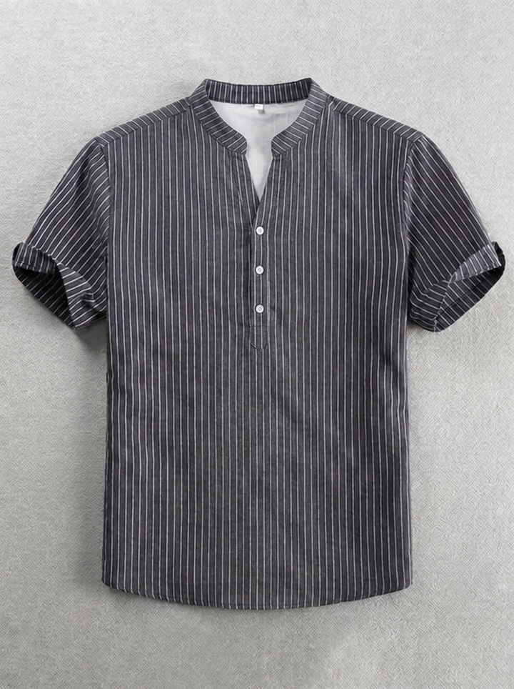 Michele | Camicia a maniche corte da uomo con abbottonatura