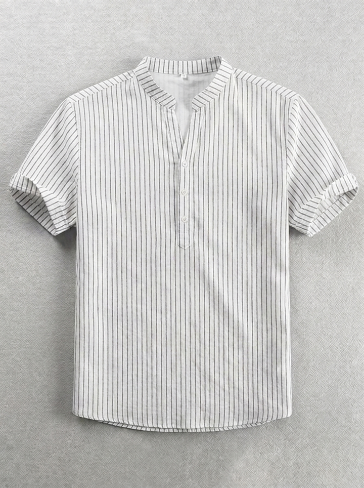 Michele | Camicia a maniche corte da uomo con abbottonatura