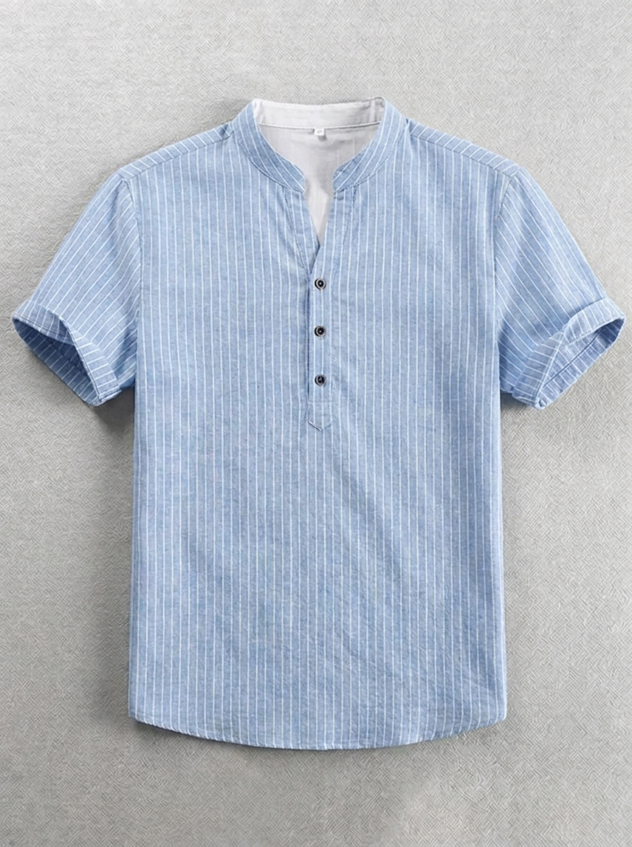 Michele | Camicia a maniche corte da uomo con abbottonatura