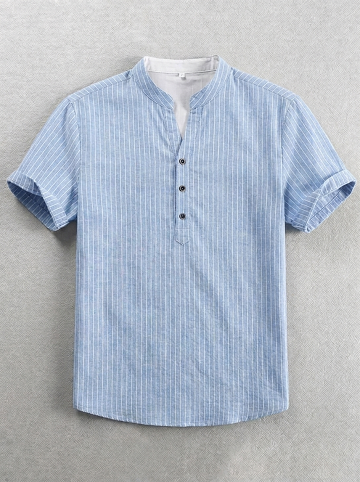 Michele | Camicia a maniche corte da uomo con abbottonatura
