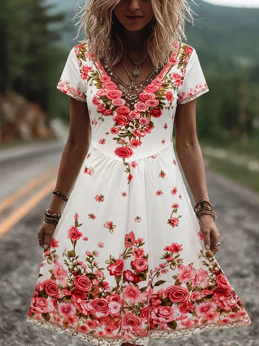 Rubin | Vestido de mujer con escote en V