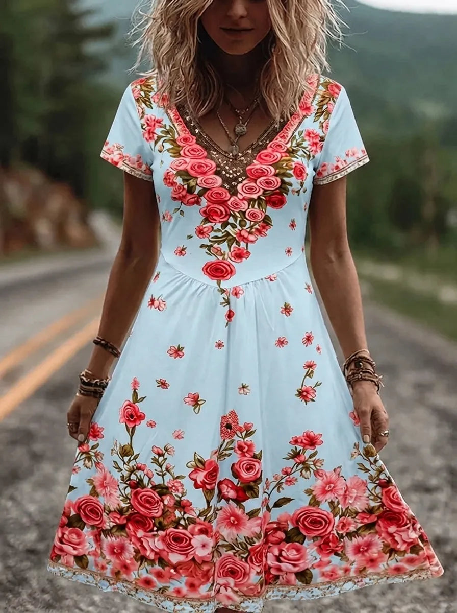 Rubin | Vestido de mujer con escote en V