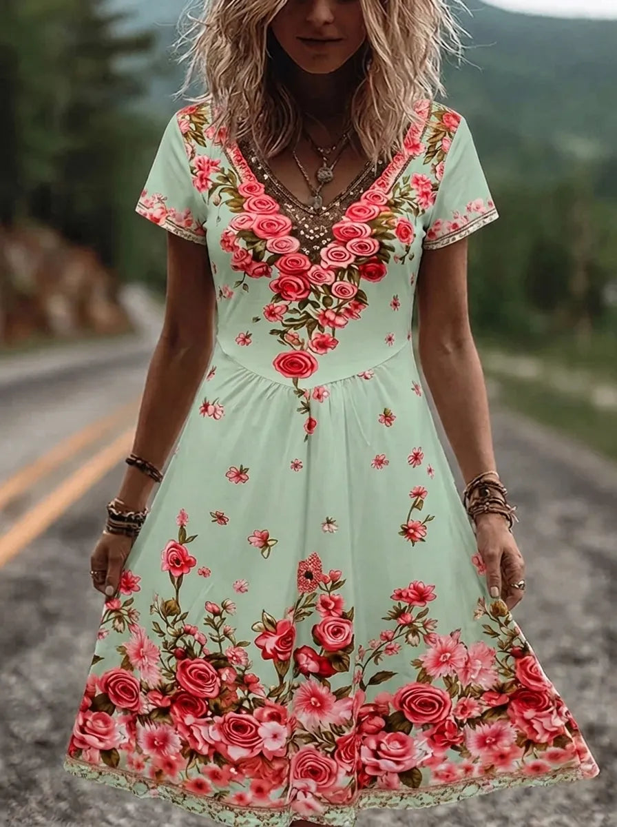 Rubin | Vestido de mujer con escote en V