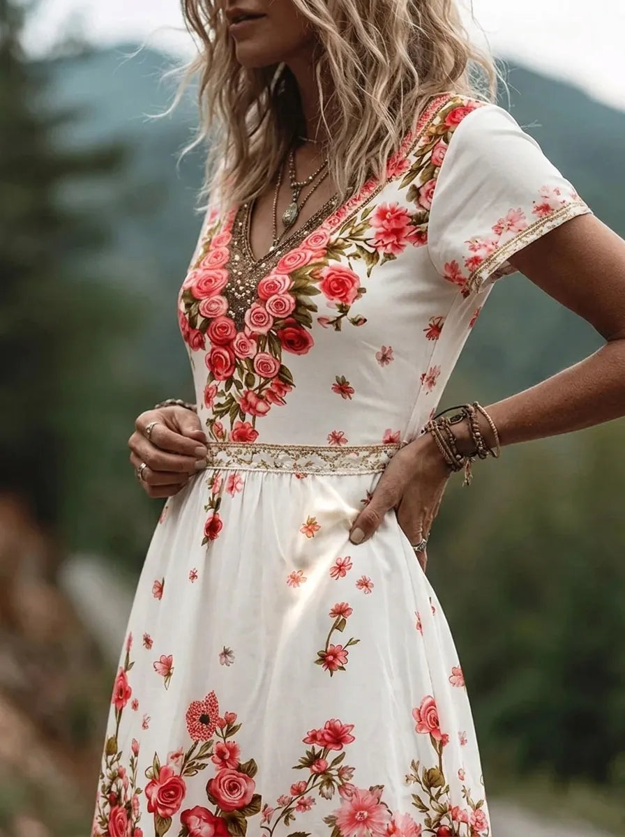 Rubin | Vestido de mujer con escote en V