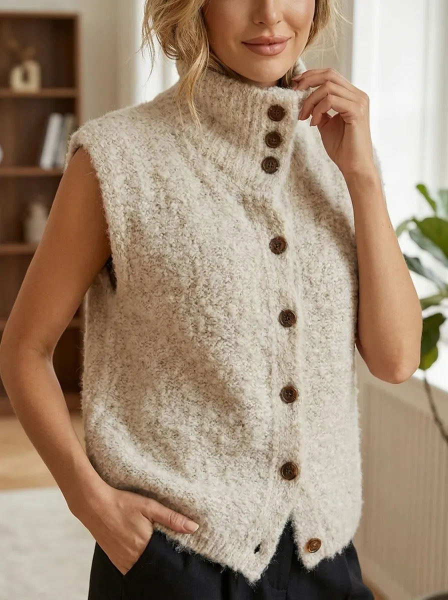 Ingrid™ - Eleganter Cardigan Ohne Ärmel