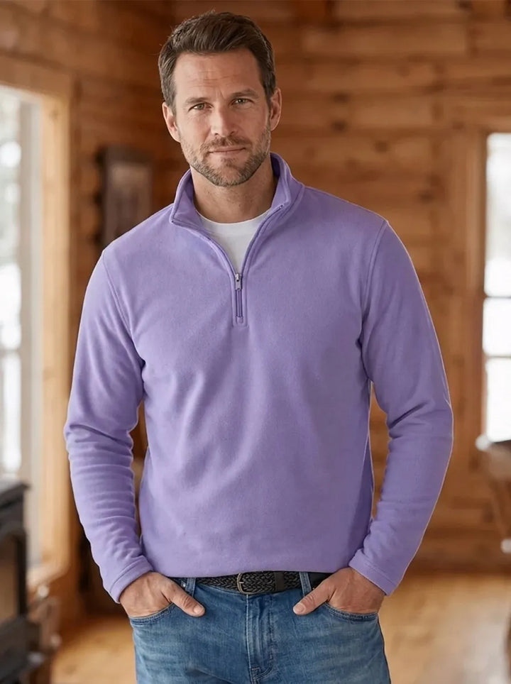 MARK | Feinstrick-Pullover für Herren mit Viertel-Reißverschluss