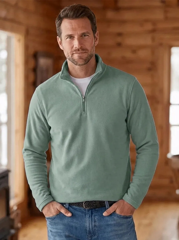 MARK | Feinstrick-Pullover für Herren mit Viertel-Reißverschluss