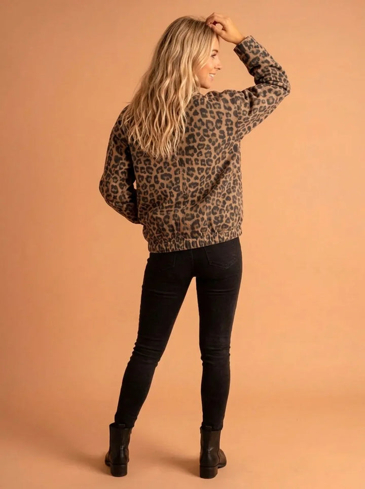 Katarzyna | Veste à motif léopard intemporelle