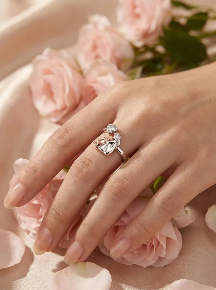Anne™ - Ring mit Hundemotiv (Rosa)