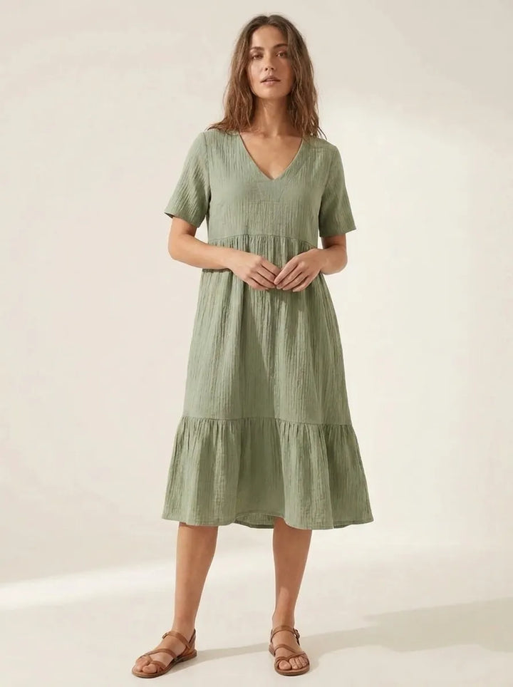 Emma™ - Elegantes Kleid Mit Bauchbedeckung