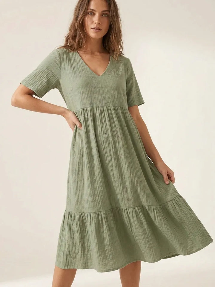 Emma™ - Elegantes Kleid Mit Bauchbedeckung