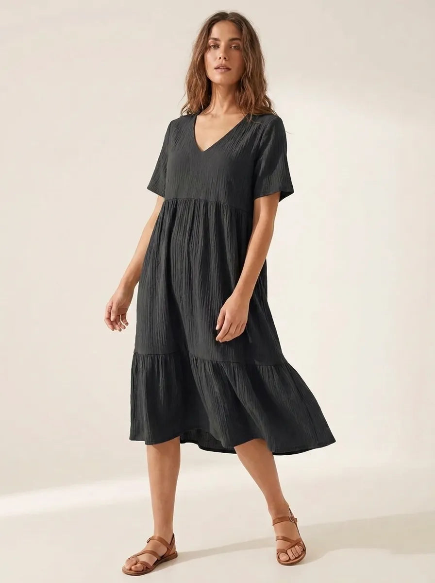 Emma™ - Elegantes Kleid Mit Bauchbedeckung