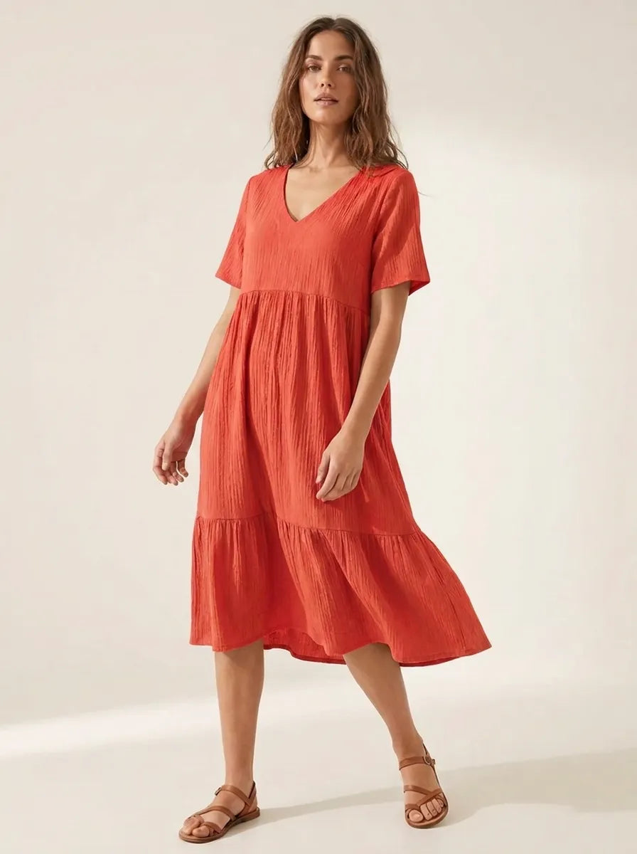 Emma™ - Elegantes Kleid Mit Bauchbedeckung