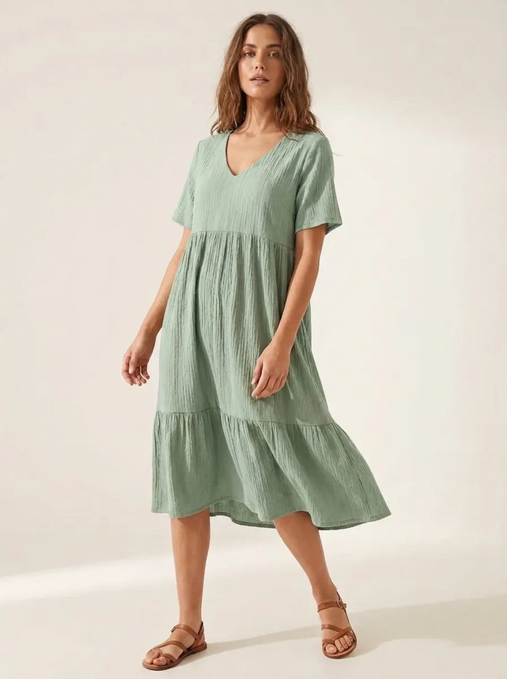 Emma™ - Elegantes Kleid Mit Bauchbedeckung