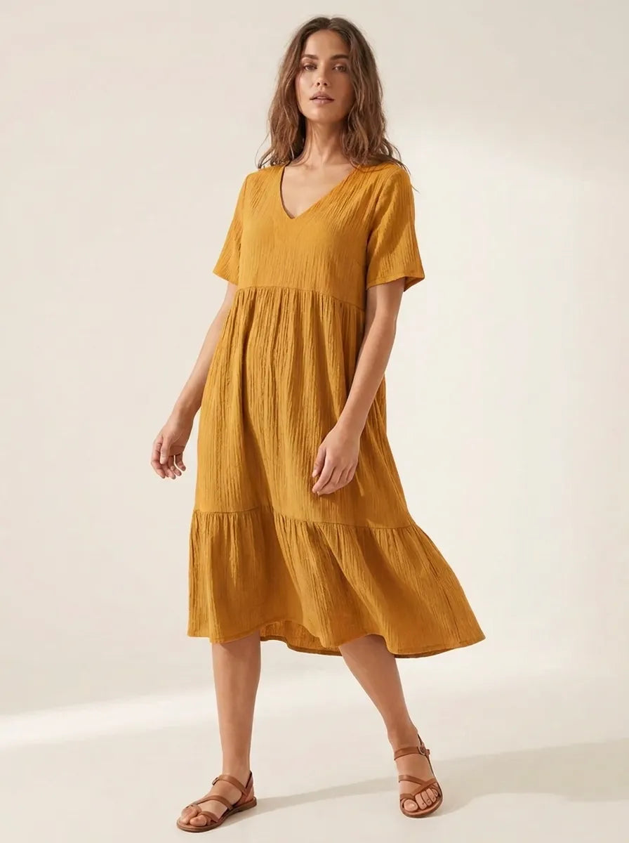 Emma™ - Elegantes Kleid Mit Bauchbedeckung