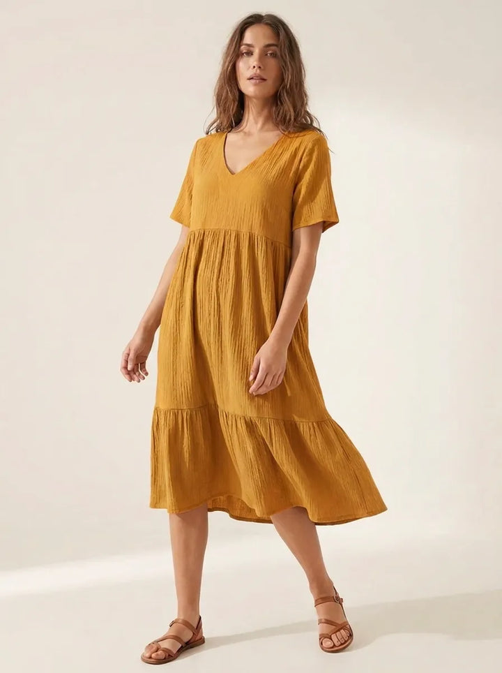 Emma™ - Elegantes Kleid Mit Bauchbedeckung