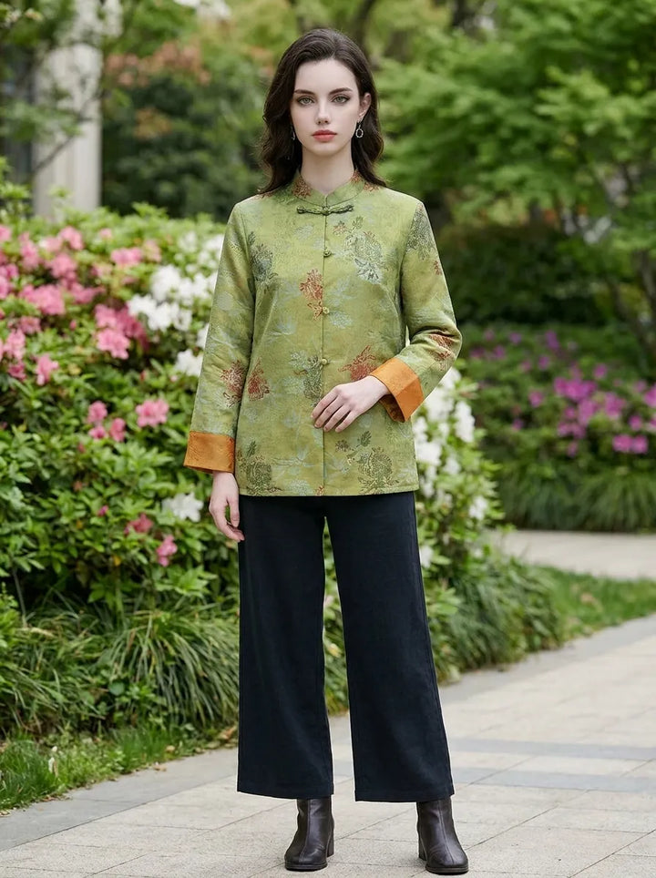 Mei™ - Manteau à col montant de style chinois