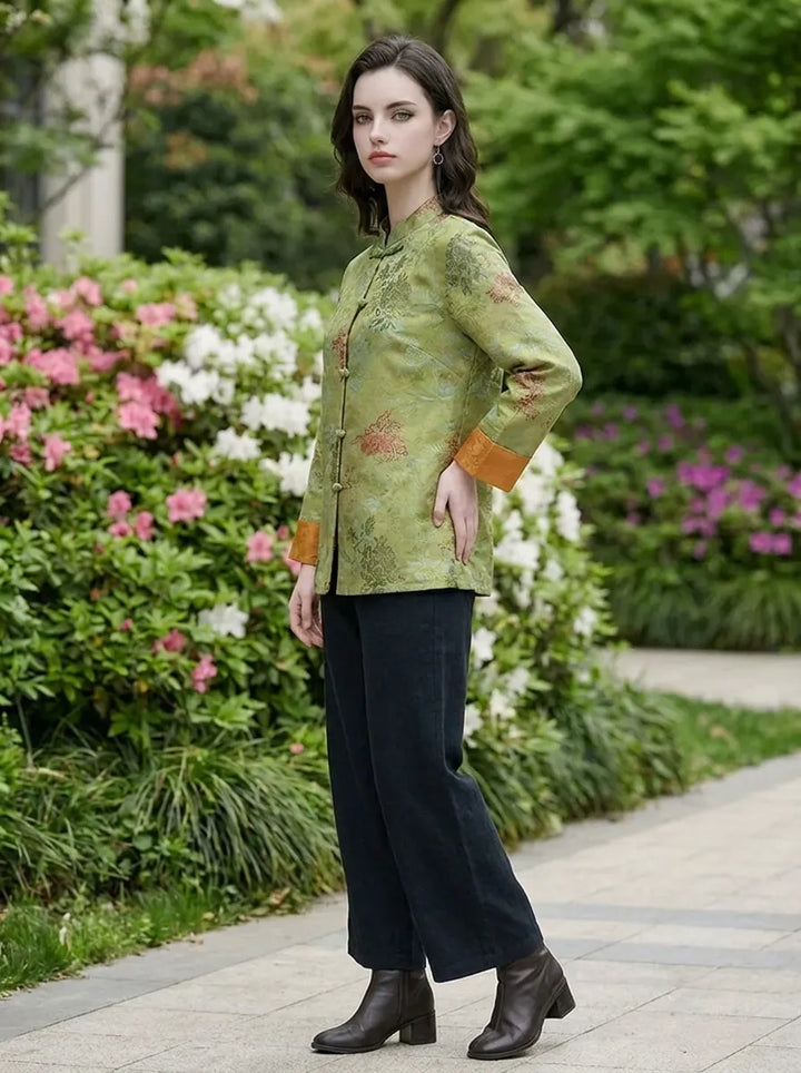 Mei™ - Manteau à col montant de style chinois