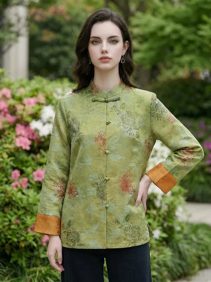 Mei™ - Manteau à col montant de style chinois