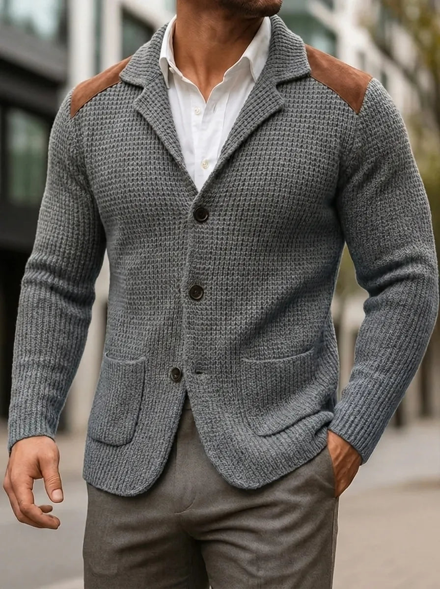 SILVORO | BLAZER À TEXTURE TRICOTÉE