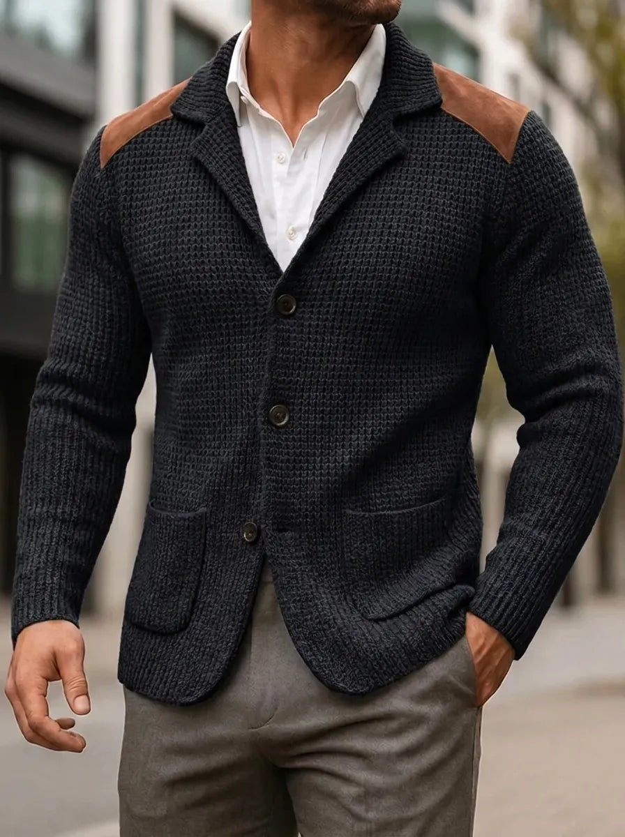 SILVORO | BLAZER À TEXTURE TRICOTÉE