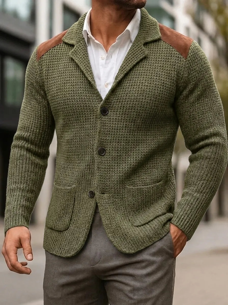 SILVORO | BLAZER À TEXTURE TRICOTÉE