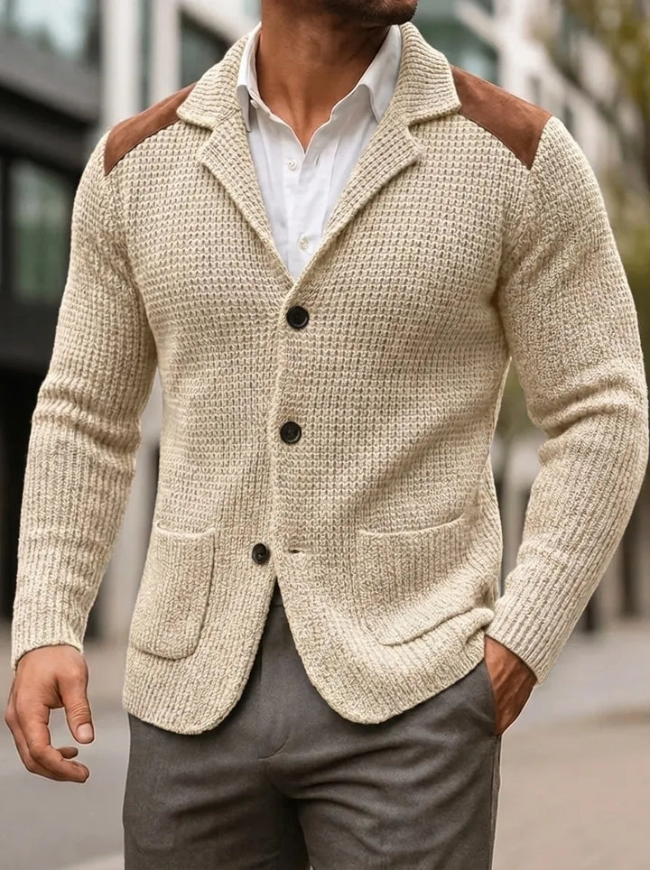 SILVORO | BLAZER À TEXTURE TRICOTÉE