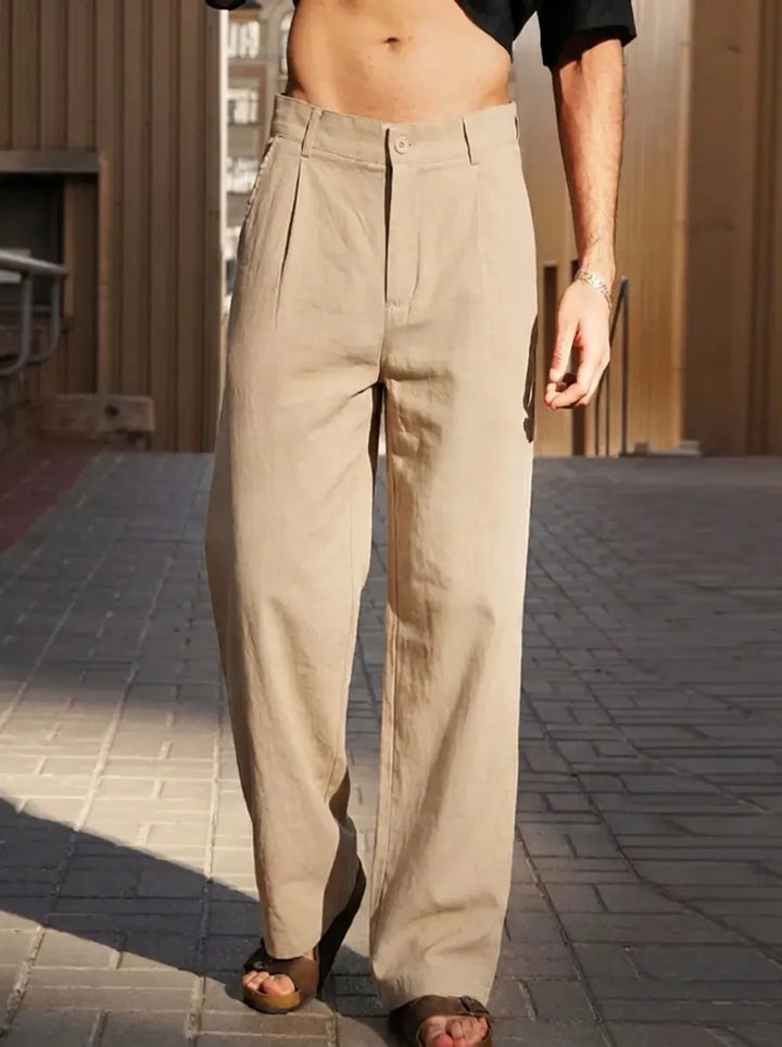 Malik - Weite Leinenhose