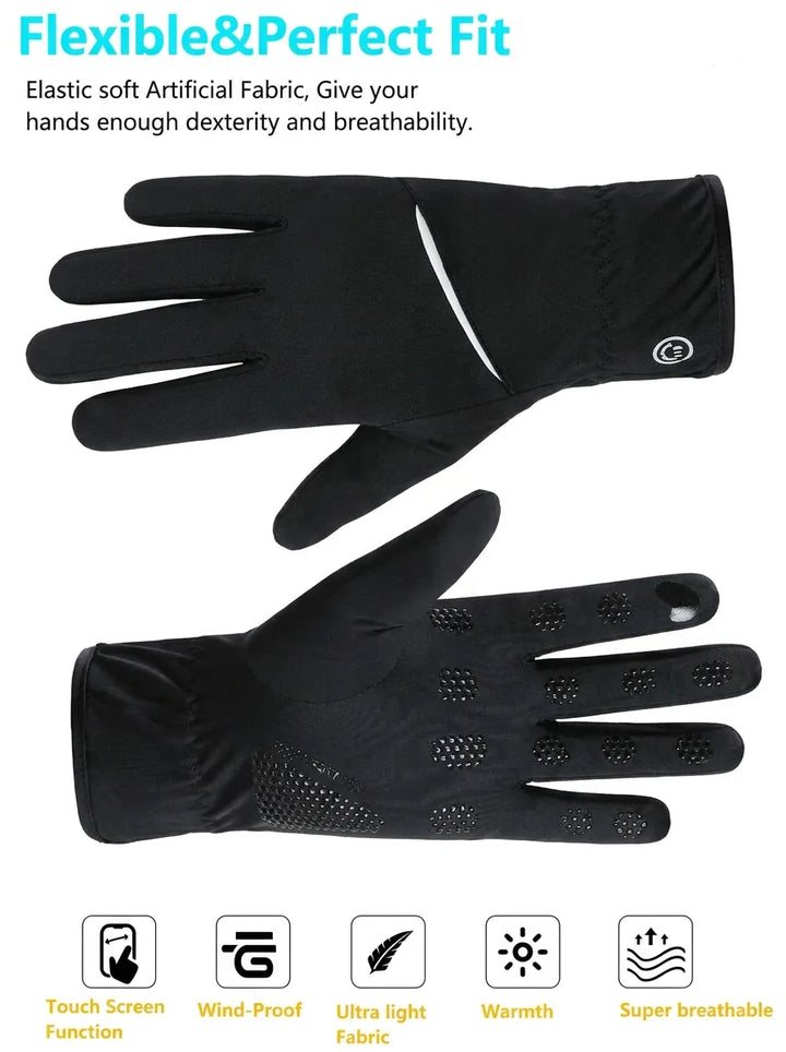 SportyTech Handschuhe | WindShield-Thermohandschuhe mit Touchscreen-Funktion