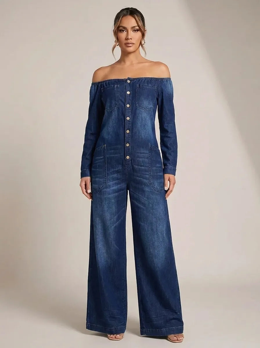 Noa | Jumpsuit mit Off-Shoulder-Ausschnitt