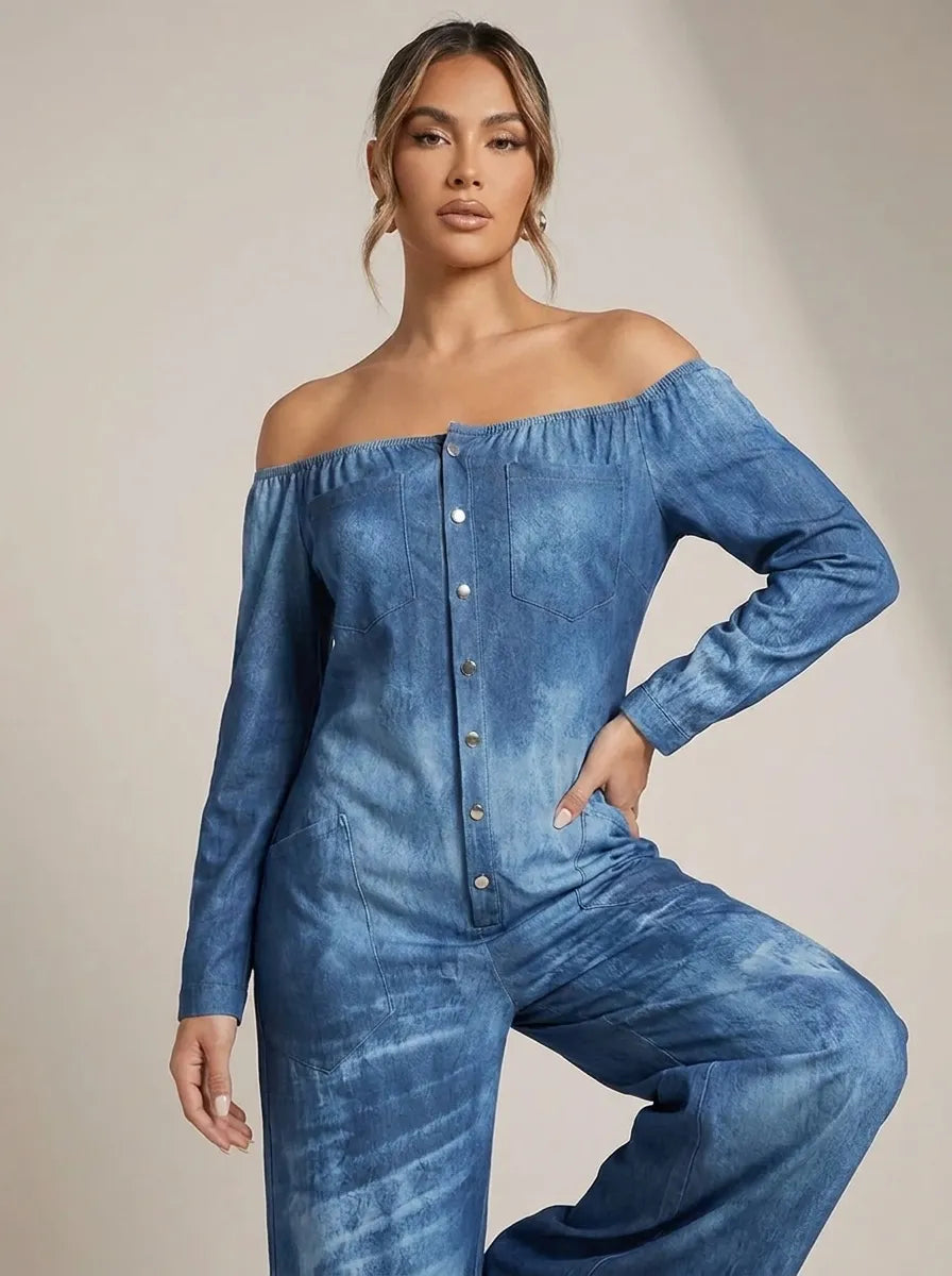 Noa | Jumpsuit mit Off-Shoulder-Ausschnitt
