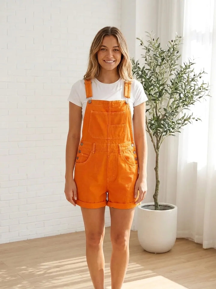 Remita | Latzshorts mit Taschen und Knöpfen
