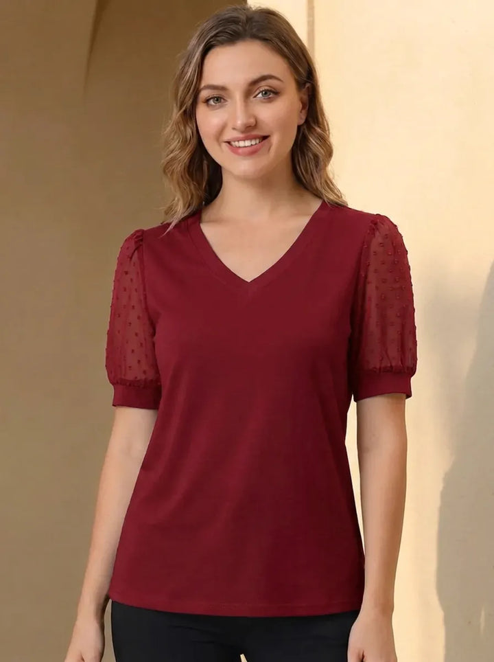 Lara | V-Ausschnitt Elegantes Top