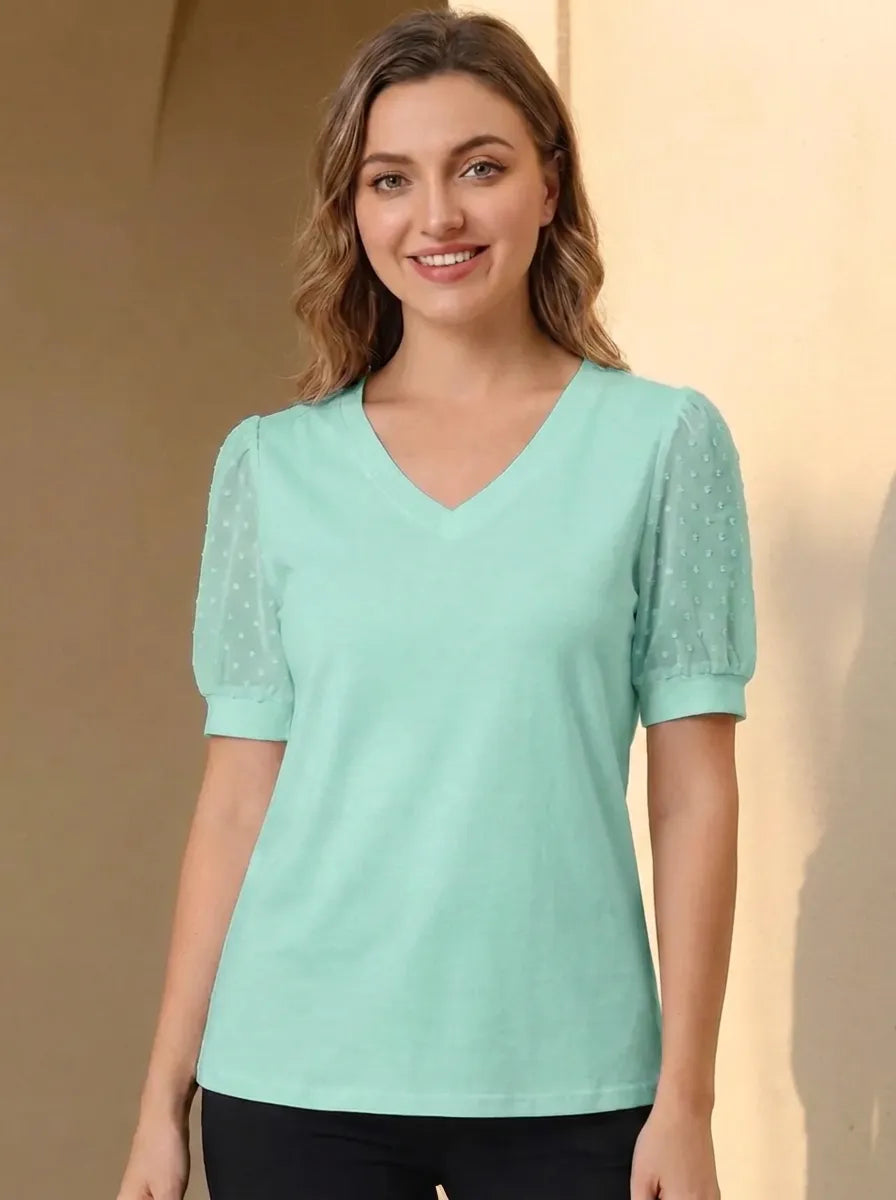 Lara | V-Ausschnitt Elegantes Top
