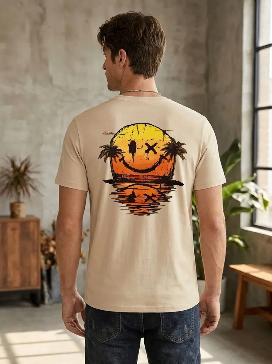 Eli™ - Sommer Smiley Meer T-Shirt