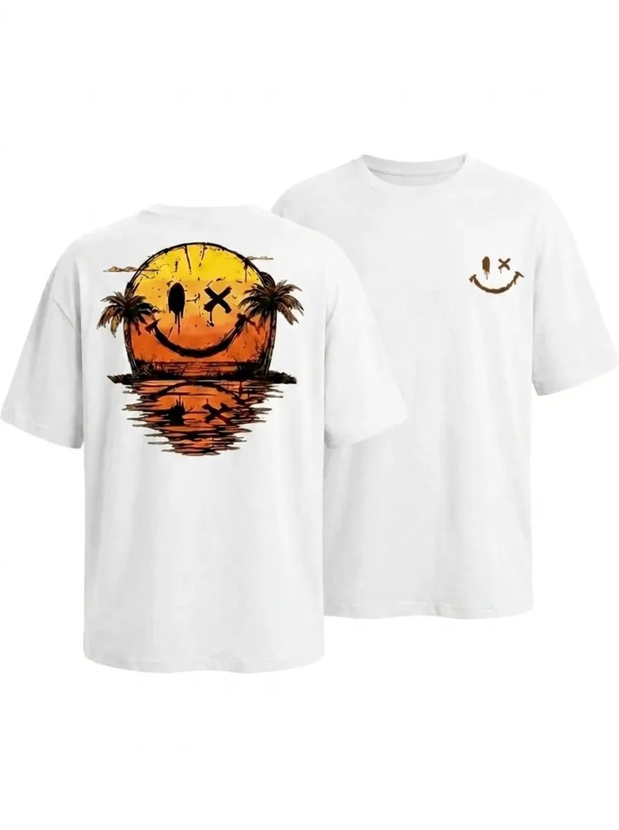 Eli™ - Sommer Smiley Meer T-Shirt