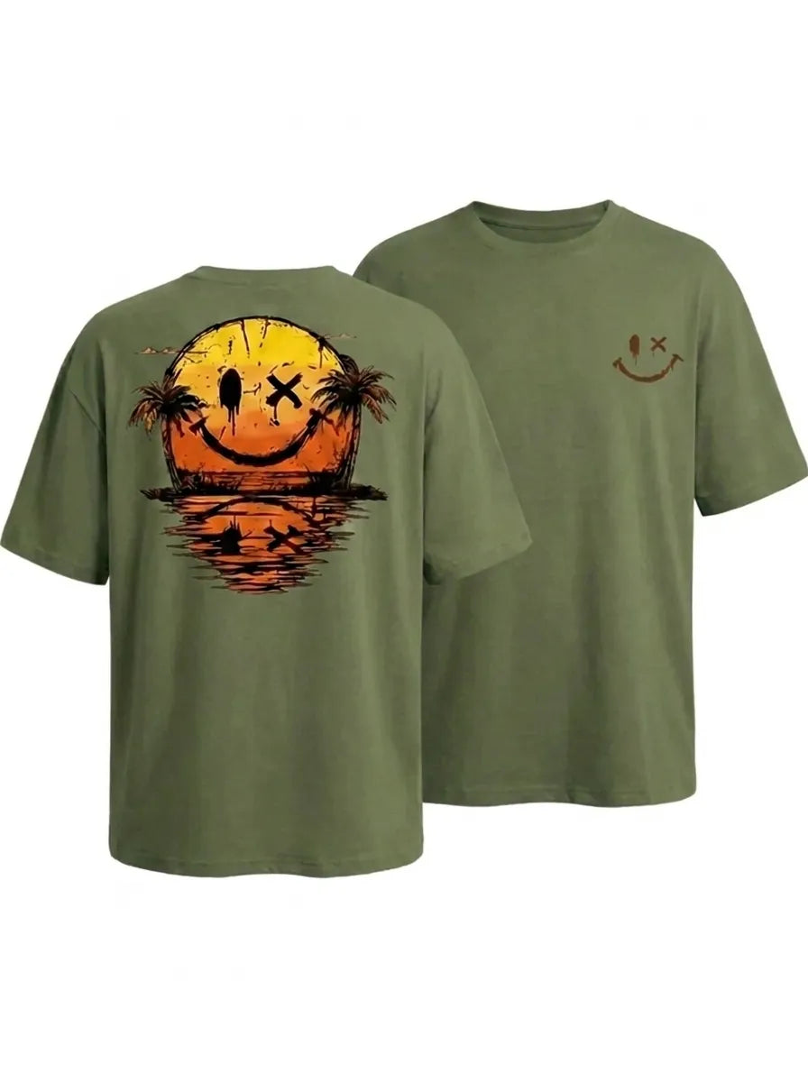 Eli™ - Sommer Smiley Meer T-Shirt