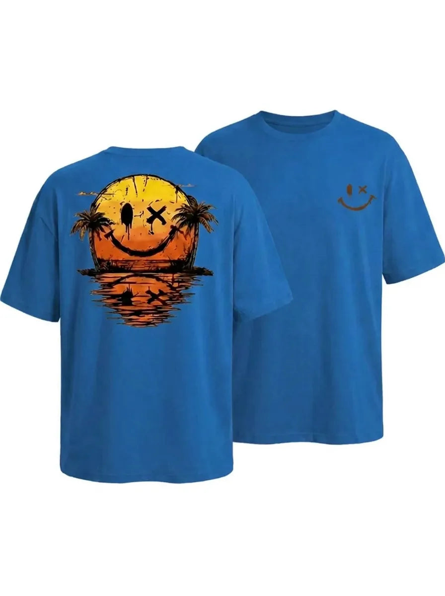 Eli™ - Sommer Smiley Meer T-Shirt