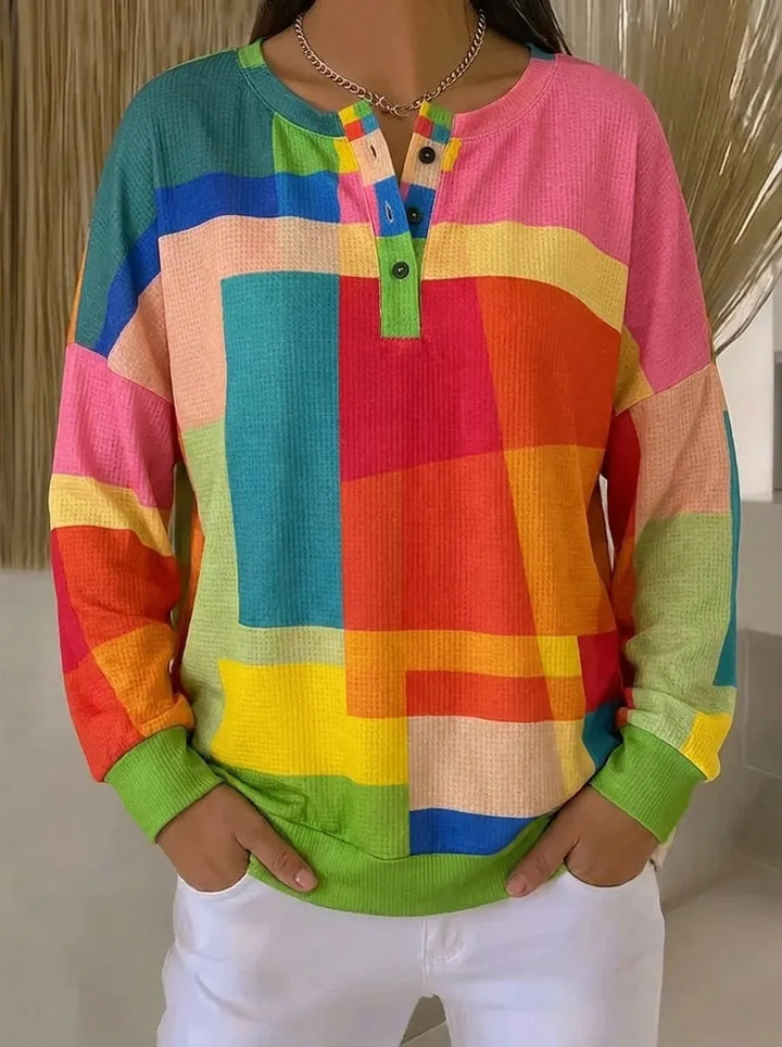 Buntes Vintage-Sweatshirt