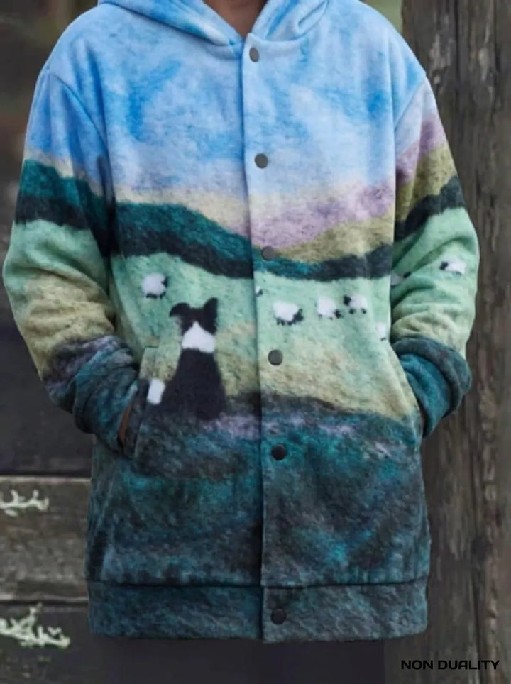 Isabella – Bunte Katzenstrickjacke