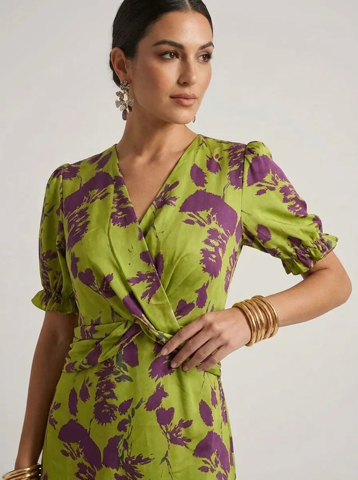 Virel | Entspanntes Floral-Midi-Kleid