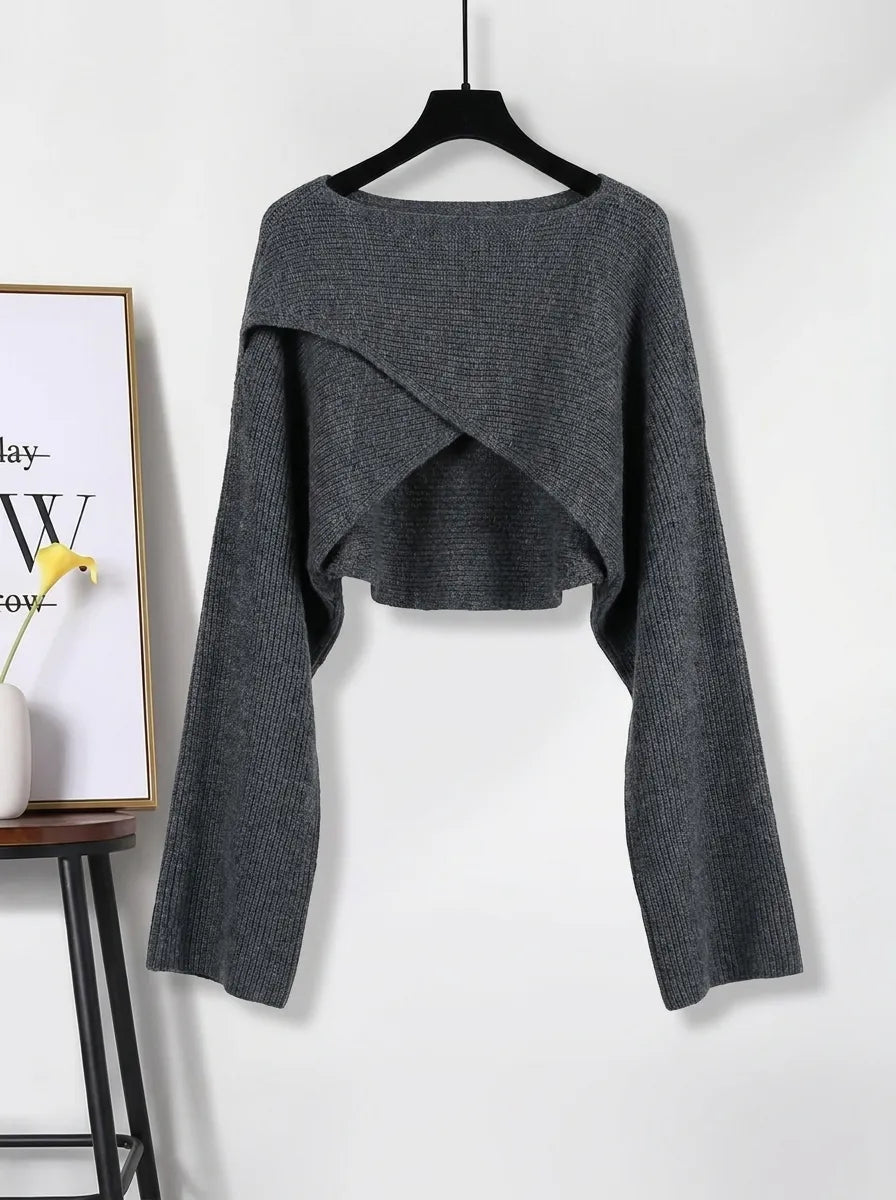 TANJA - French Knitted Sweater and Skirt Set