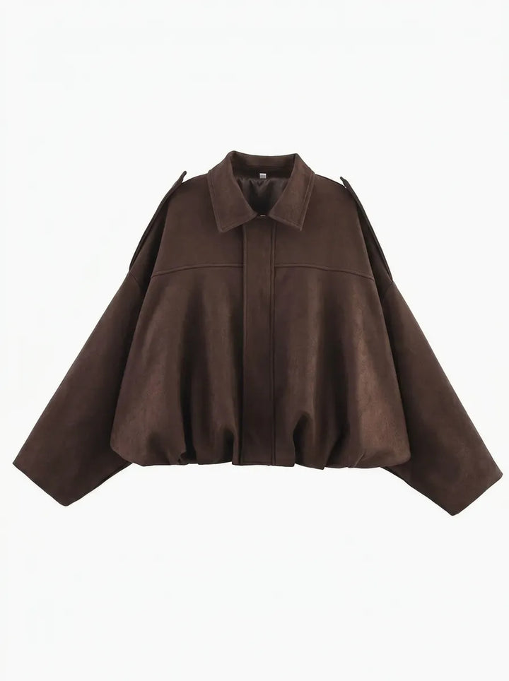 Women's oversized jacket with practical pockets