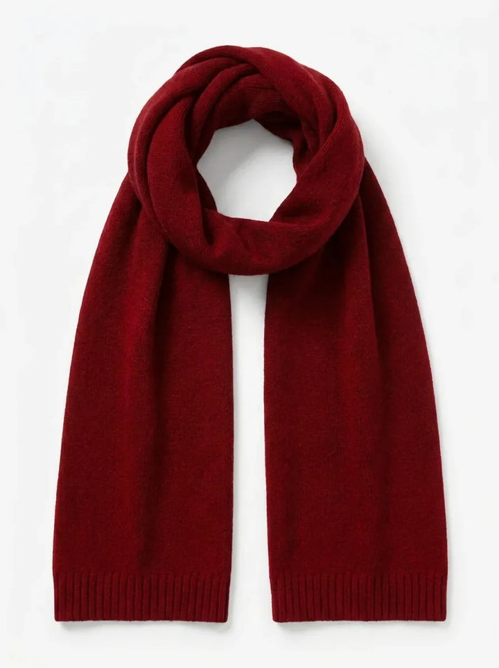 Cashmere scarf with elegant lines