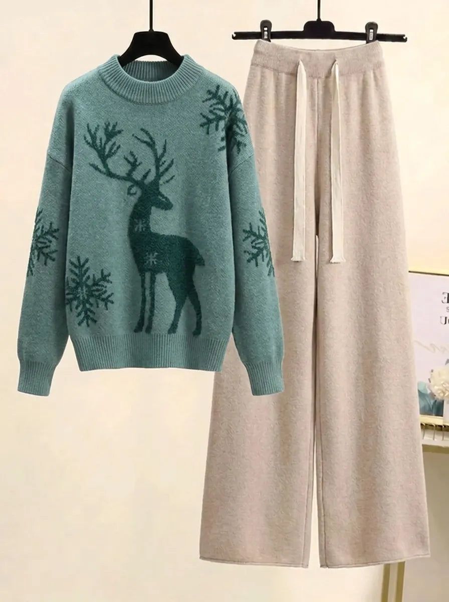 SENTA - Fashionable Plus-Size Knitted Set