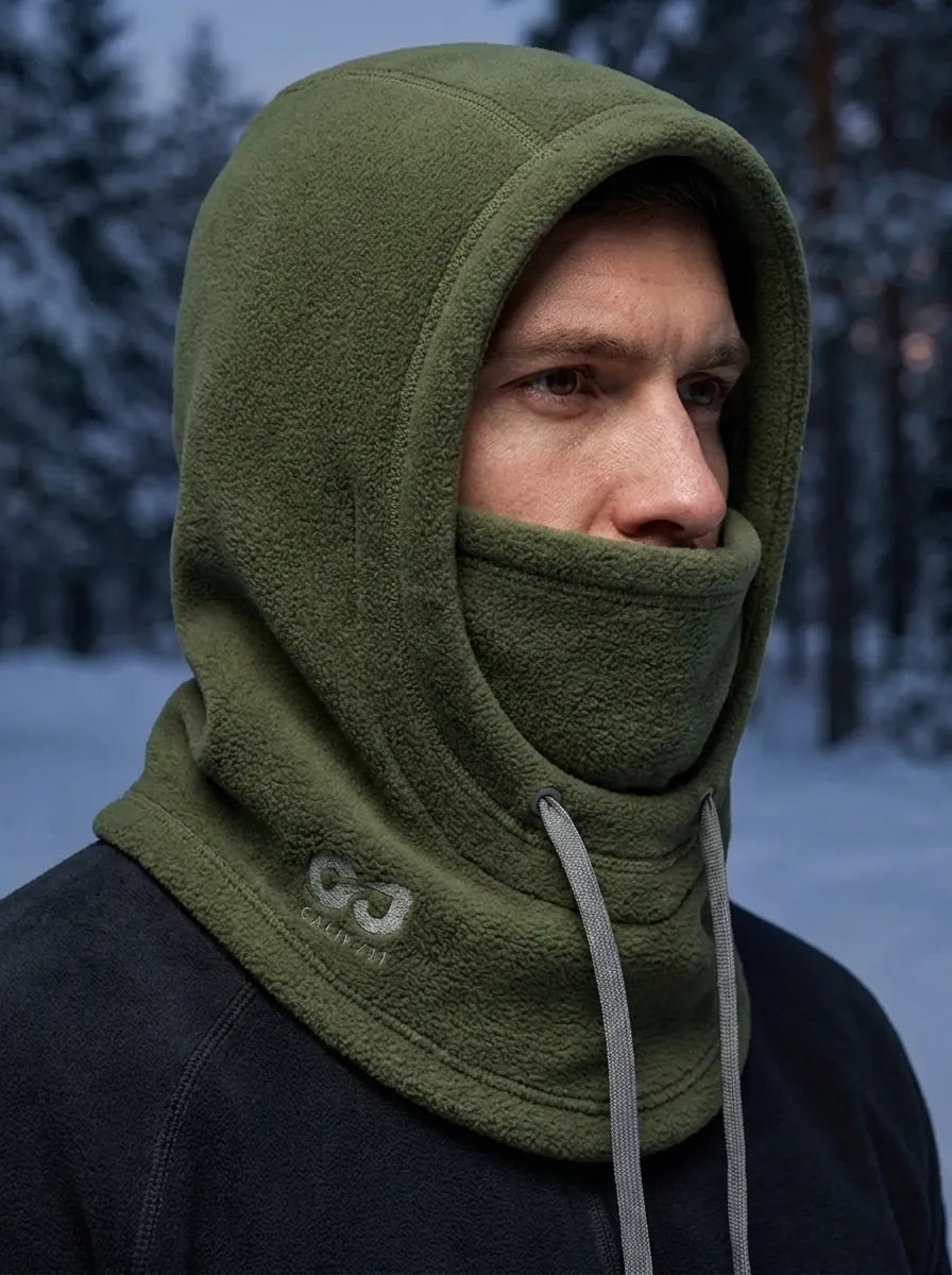 Winter hat with integrated mask for extreme weather with full coverage