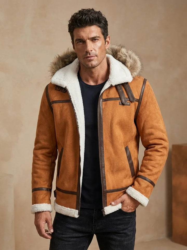 Klaus™ - Leather winter jacket