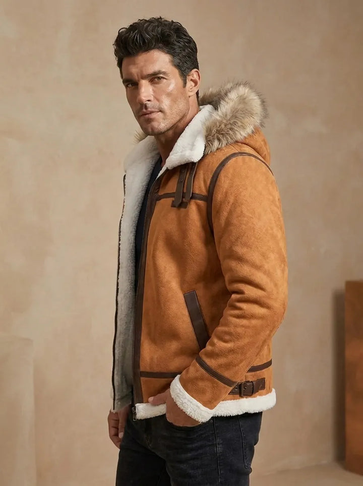 Klaus™ - Leather winter jacket